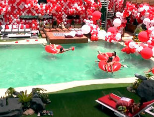 Infláveis Interativos - Boia de Piscina Óticas Diniz - Big Brother Brasil