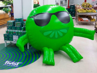 Réplica e Displays Infláveis - Limão Pepsi